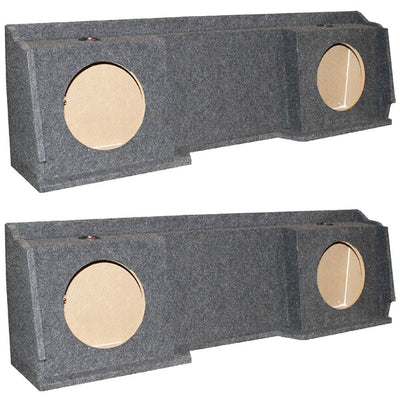 Chevy Silverado Ext Cab '99-06 Dual Underseat 10" Subwoofer Sub Box  (2 Pack)
