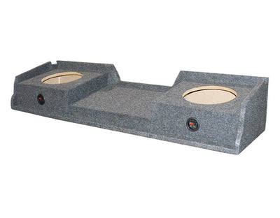 Chevy Silverado Ext Cab '99-06 Dual Underseat 10" Subwoofer Sub Box  (2 Pack)