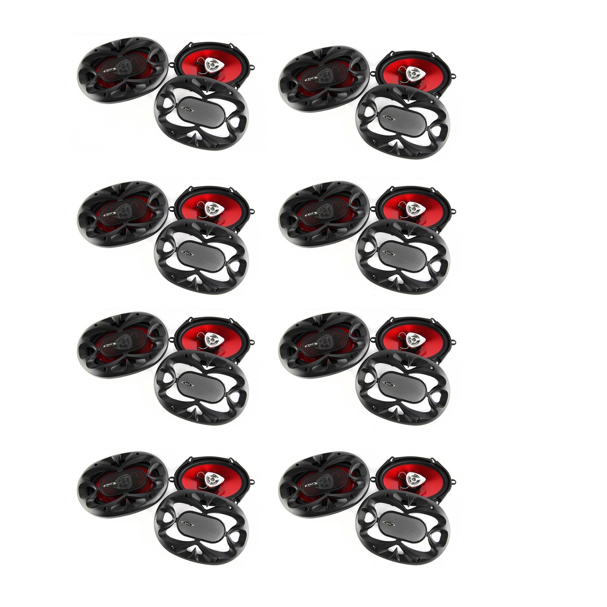 BOSS CH5720 5x7 Inch 450 Watt 2-Way 225W CHAOS Car Audio Speakers (16 Pack)