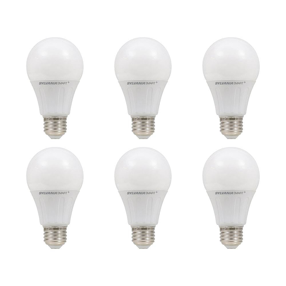Sylvania Lightify 10W 60W 10 Year A19 White Smart Home LED Light Bulb (6 Pack)
