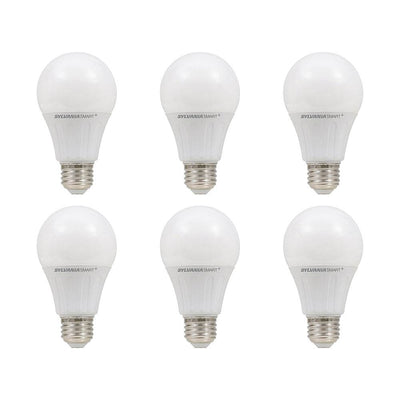 Sylvania Lightify 10W 60W 10 Year A19 White Smart Home LED Light Bulb (6 Pack)