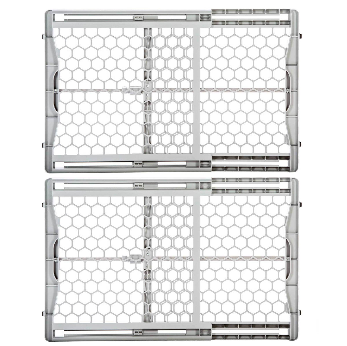 Regalo Plastic Expandable Easy Set Up 23" Tall Baby & Pet Safety Gate (2 Pack)