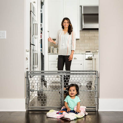 Regalo Plastic Expandable Easy Set Up 23" Tall Baby & Pet Safety Gate (2 Pack)