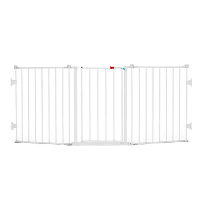 Regalo Flexi Gate Extra Wide Configurable Metal Walk Through Safety Baby Gate