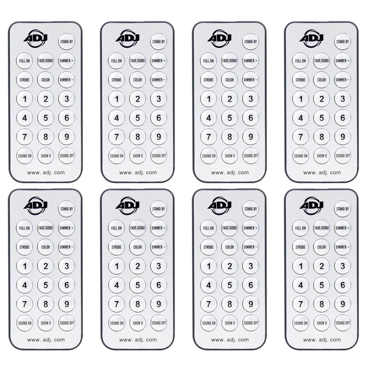 American Wireless Remote Control for Inno Pocket Spot/Roll/Scan Lights  (8 Pack)