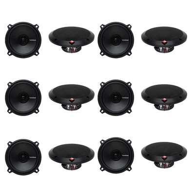 Rockford Fosgate 5.25" 5-1/4 160W 2-Way Coaxial Car Audio Speakers (12 Pack)