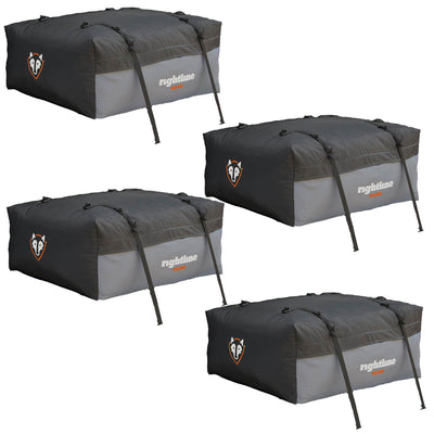 Rightline Sport 2 Waterproof 15 Cu Ft SUV Minivan Rooftop Cargo Carrier (4 Pack)