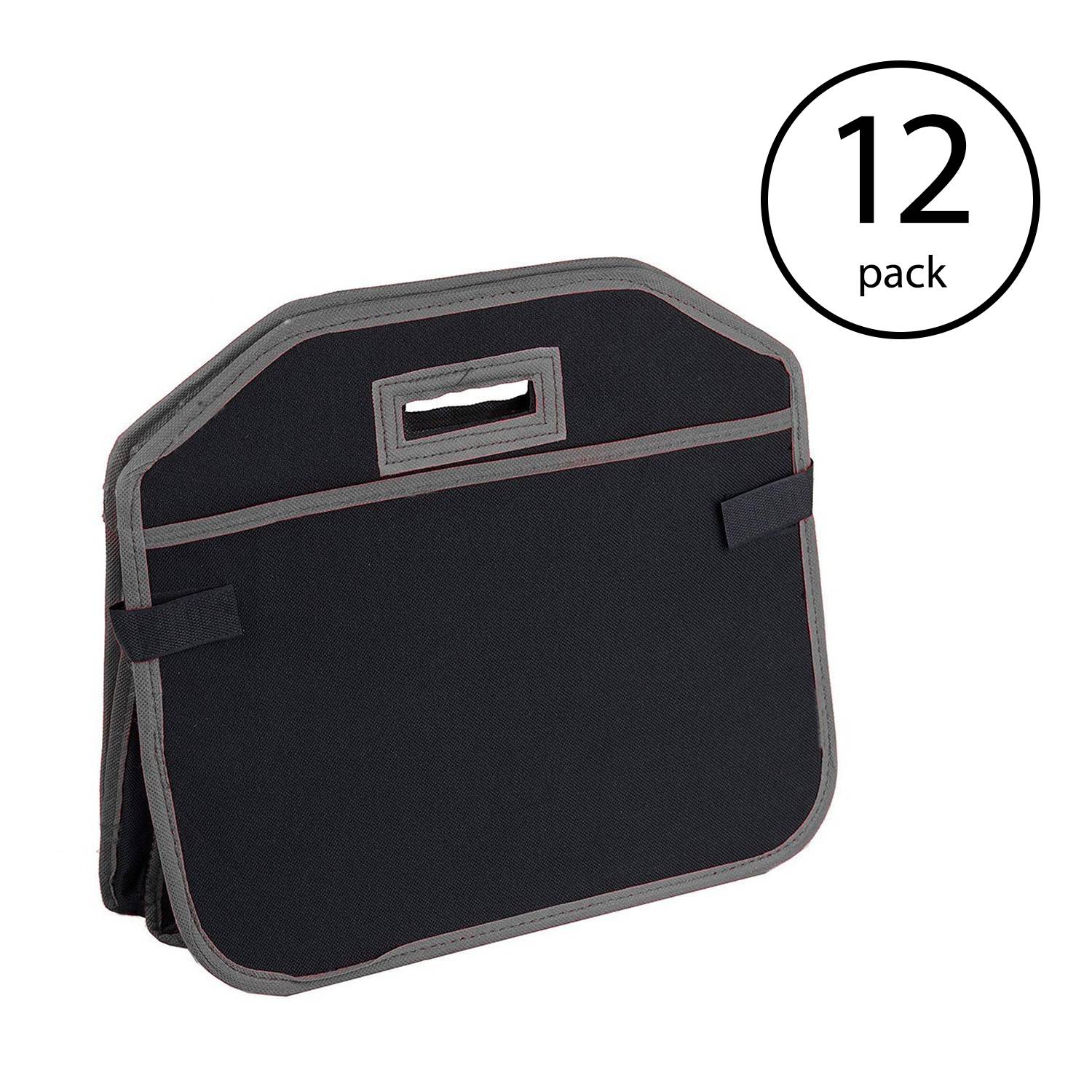 Home Basics Heavy Duty Foldable Car Trunk Storage Organizer w/ Cooler (12 Pack)
