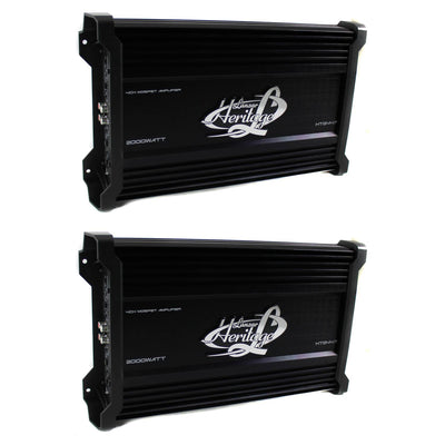 LANZAR 2000W 4 Channel Car Digital Amplifier Power Amp Stereo MOSFET (2 Pack)