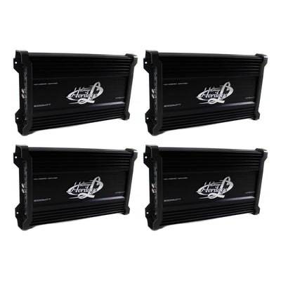 LANZAR 2000W 4 Channel Car Digital Amplifier Power Amp Stereo MOSFET (4 Pack)