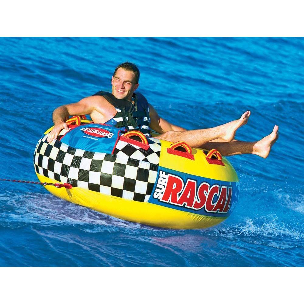 Airhead Sportsstuff Rascal Single Rider Boat Lake Round Tube Towable (2 Pack)