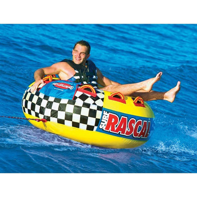 Airhead Sportsstuff Rascal Single Rider Boat Lake Round Tube Towable (2 Pack)