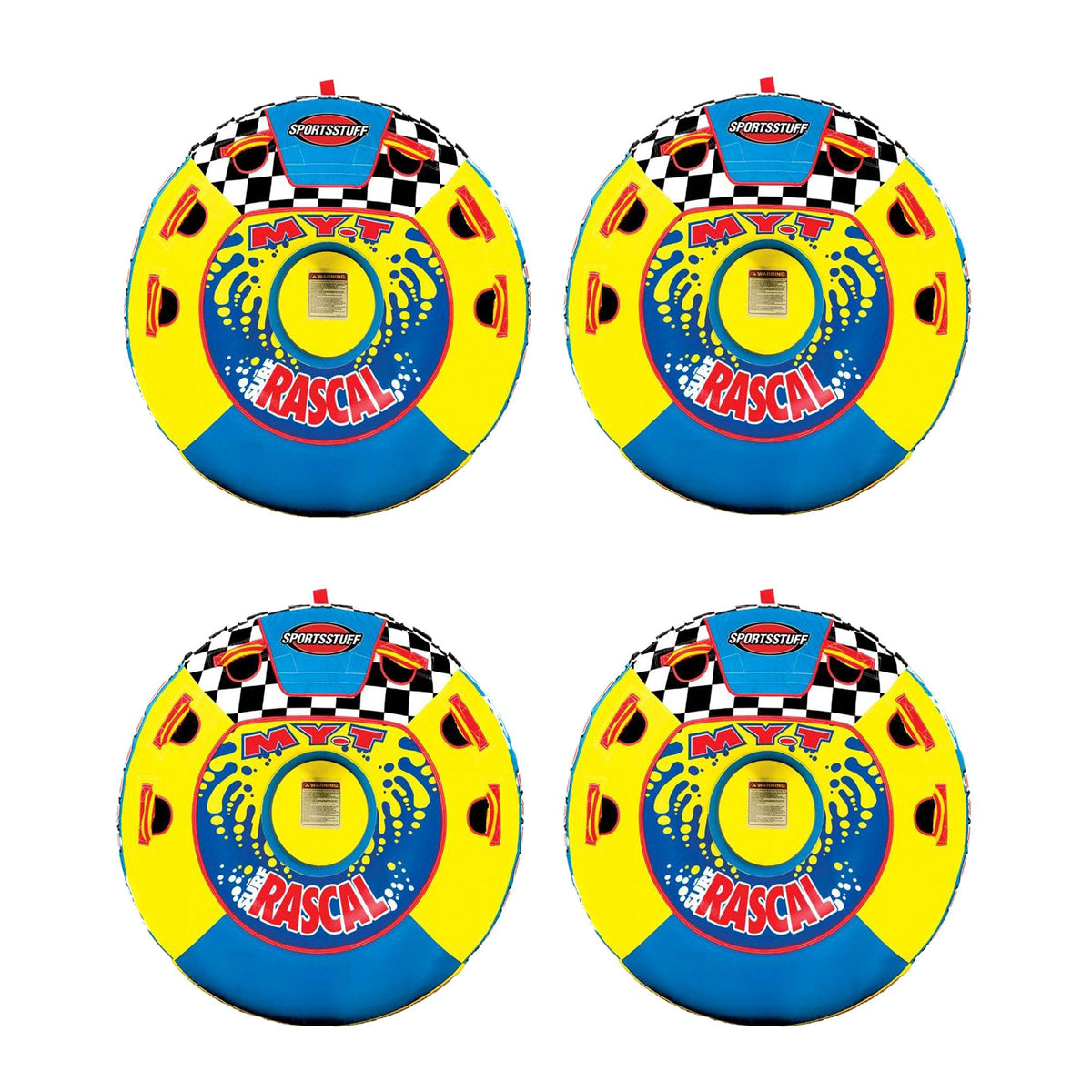 Sportsstuff Rascal Single Rider Boat Lake Round Tube Towable (4 Pack)