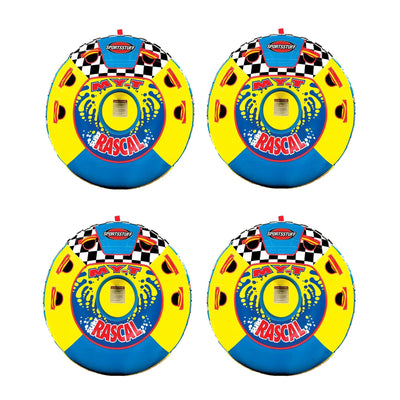 Sportsstuff Rascal Single Rider Boat Lake Round Tube Towable (4 Pack)