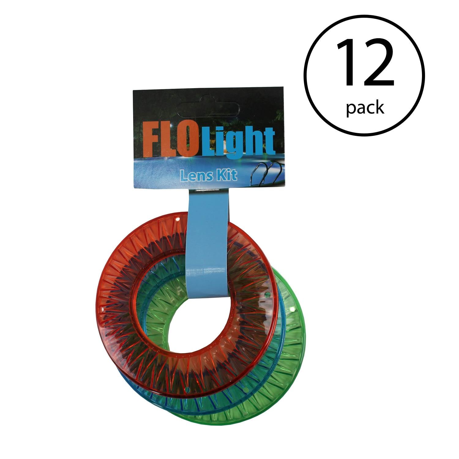Colored Lens Kit FLOlight Jetlight Pool Wireless Return Light 3 Pack (12 Pack) - VMInnovations