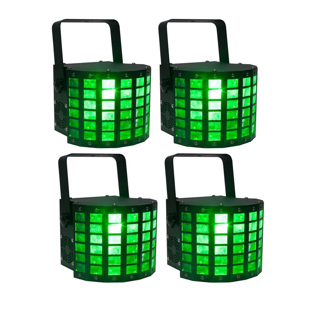 American DJ Mini Dekker DMX Strobe Kinta Derby Moonflower Light Effect (4 Pack)