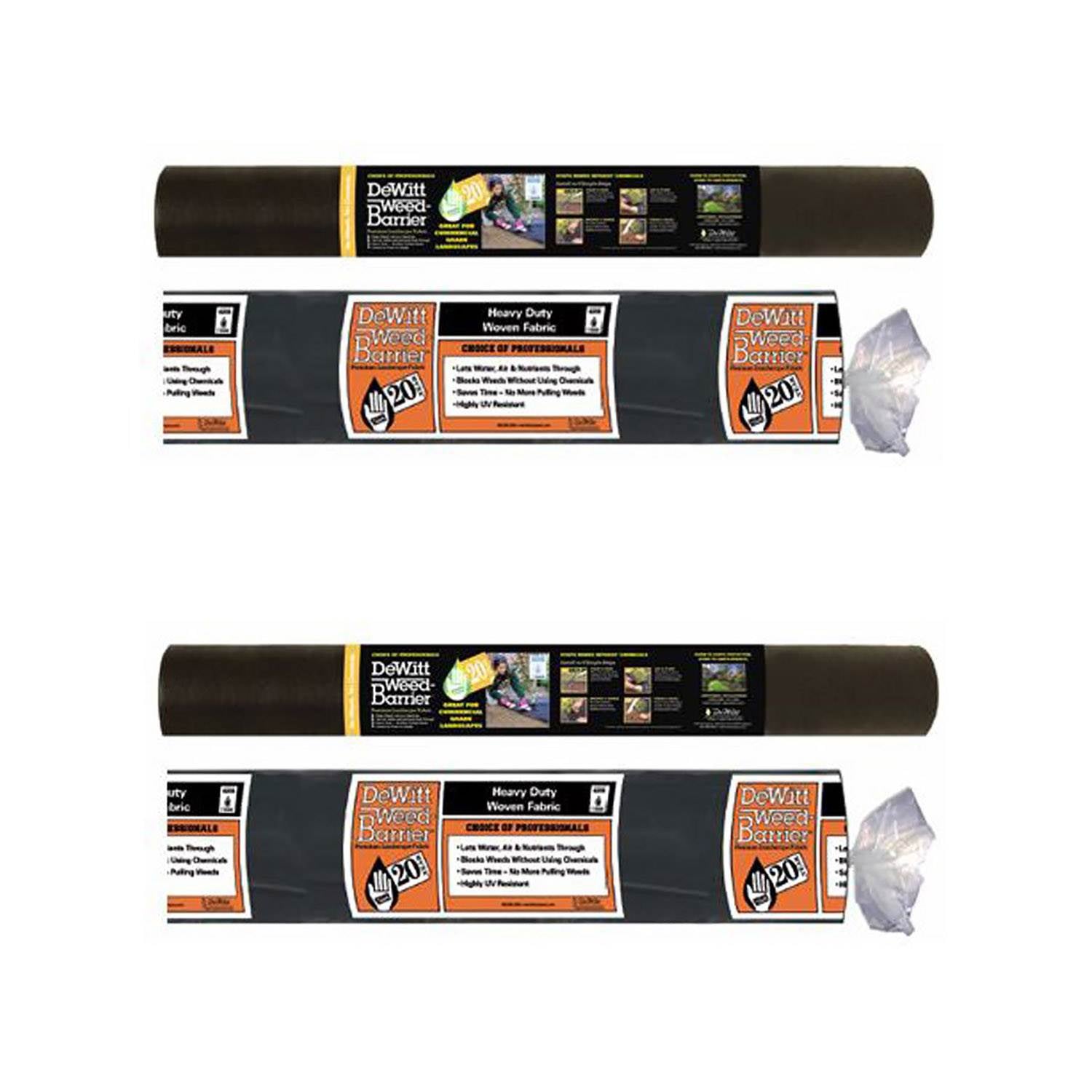 DeWitt 20 Year 4.1-Ounce Landscape Weed Barrier Fabric, 3 x 250 Feet (2 Pack) - VMInnovations