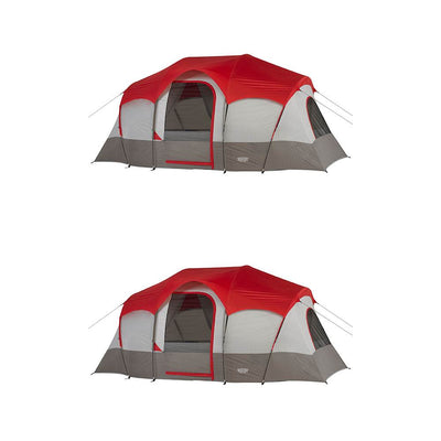 Wenzel 14'x9' Blue Ridge 7-Person Family Tent With 2 Separate Rooms (2 Pack)