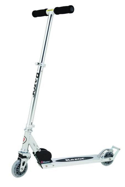 Razor A2 Kids Folding Portable Push Scooter with Wheelie Bar, Clear (3 pack)