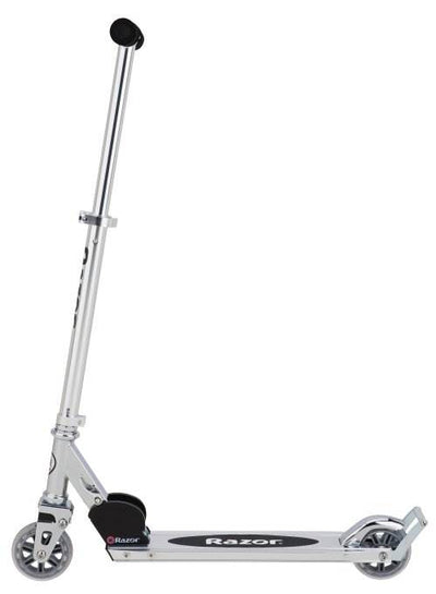 Razor A2 Kids Folding Portable Push Scooter with Wheelie Bar, Clear (3 pack)