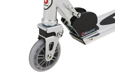 Razor A2 Kids Folding Portable Push Scooter with Wheelie Bar, Clear (3 pack)