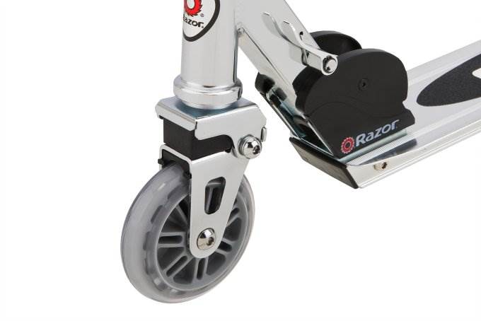 Razor A2 Kids Folding Portable Push Scooter with Wheelie Bar, Clear (3 pack)