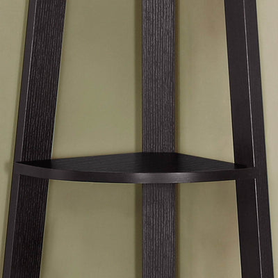 Monarch Specialtie 72 Inch Tall Cappuccino Corner Accent Bookcase (2 Pack)