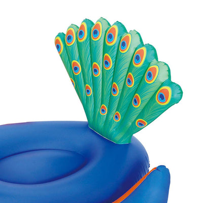 Summer Waves Giant Peacock Ride On Inflatable Swimming Pool Float Raft (6 Pack)