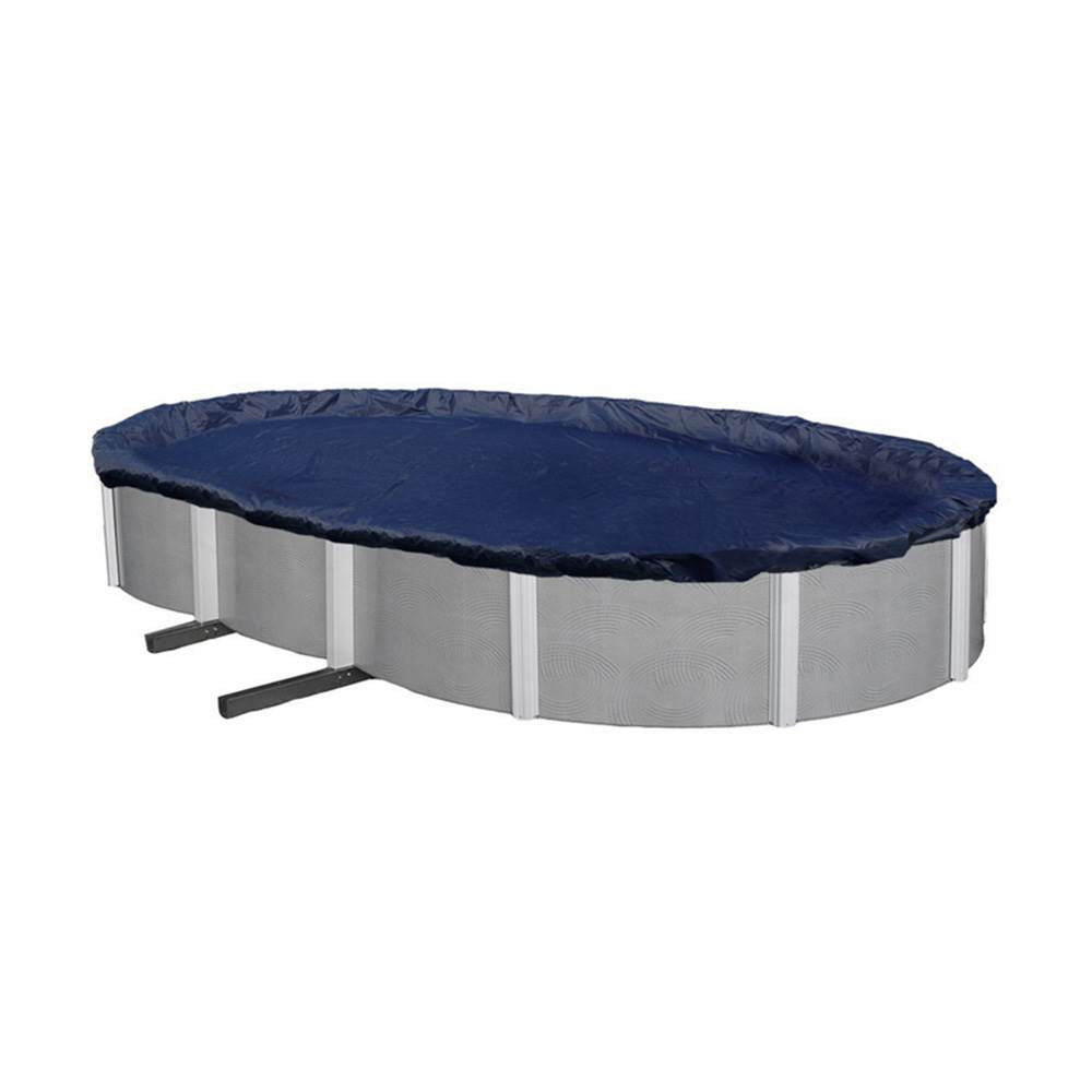Swimline 15 x 30 Foot Oval Above Ground Swimming Pool Leaf Net Cover (2 Pack)