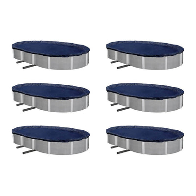 Swimline 15 x 30 Foot Oval Above Ground Swimming Pool Leaf Net Cover (6 Pack)