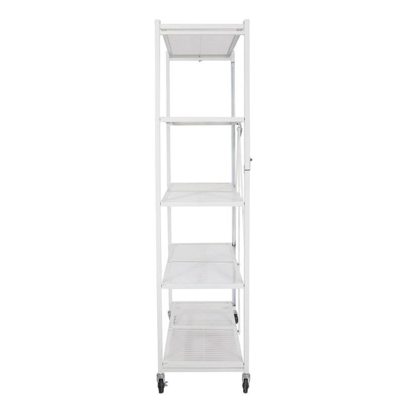 Origami 5 Tier Collapsible  Household General Purpose Shelf, White (Open Box)
