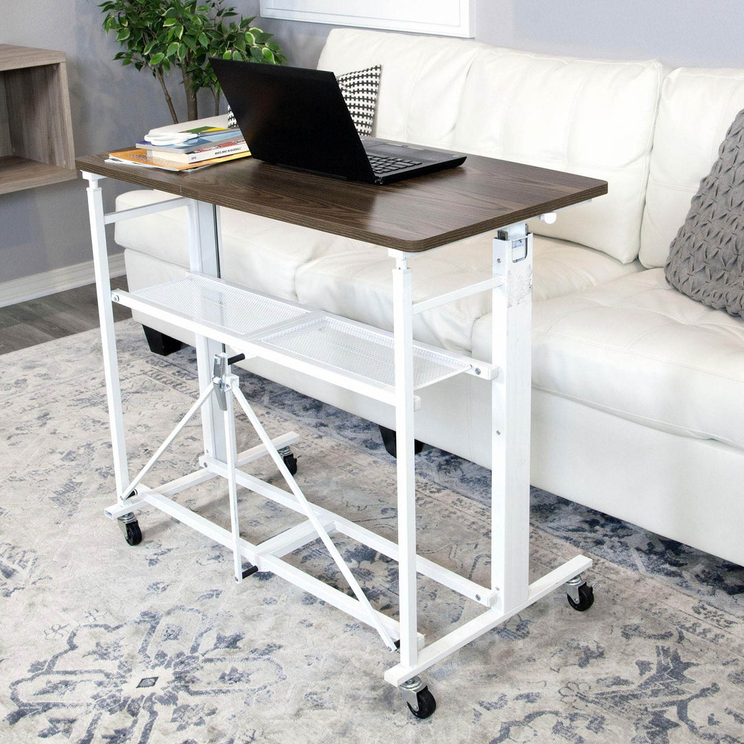 Origami Sit or Stand Adjustable Standing Work Home Office Desk, Slim (Used) - VMInnovations