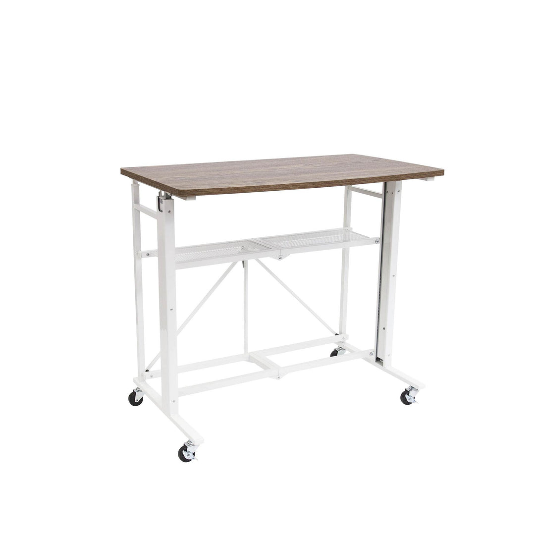 Origami Sit or Stand Adjustable Standing Work Home Office Desk, Slim (Used) - VMInnovations