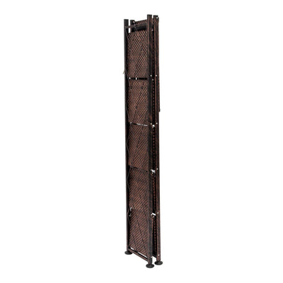 Origami 6 Tier Classic Stamped Steel Organizer Storage Rack, Bronze (Used)