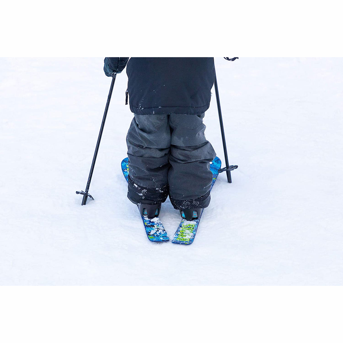 Lucky Bums Kids Beginner Plastic Snow Skis Adjustable Bindings, Pink (Open Box)