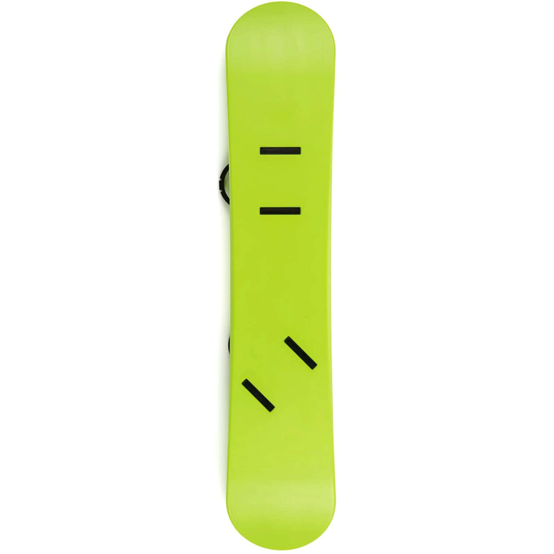 Lucky Bums 120CM Youth Snow Kids Plastic Snowboard w/ Adjustable Bindings, Green