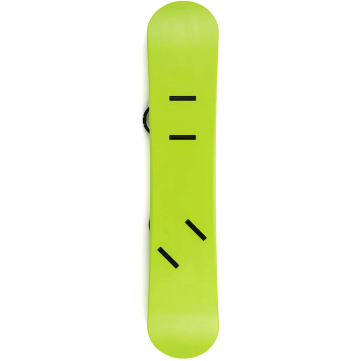 Lucky Bums 120CM Youth Snow Kids Plastic Snowboard w/ Adjustable Bindings, Green