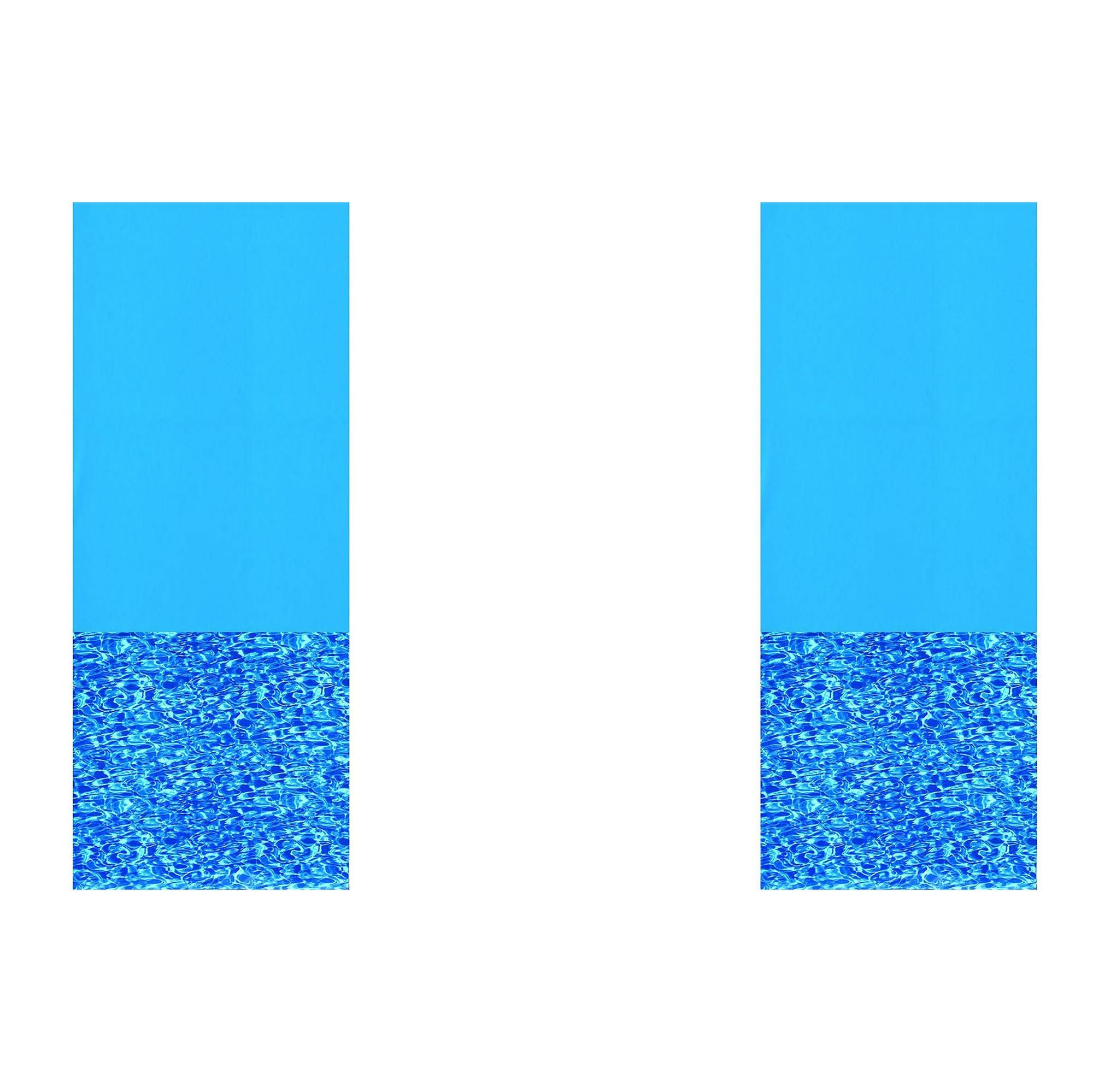 Swimline 18 Foot Swirl Blue Round Above Ground Swimming Pool Wall Liner (2 Pack)