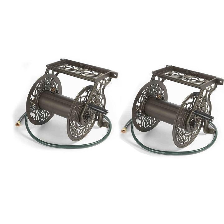Liberty Garden Model 704 Decorative Outdoor Garden Water Hose Reels (2 Pack) - VMInnovations