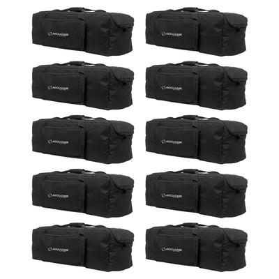 American DJ Accu Case Padded Slim LED Mega Par Light F8 Carry Bag (10 Pack)