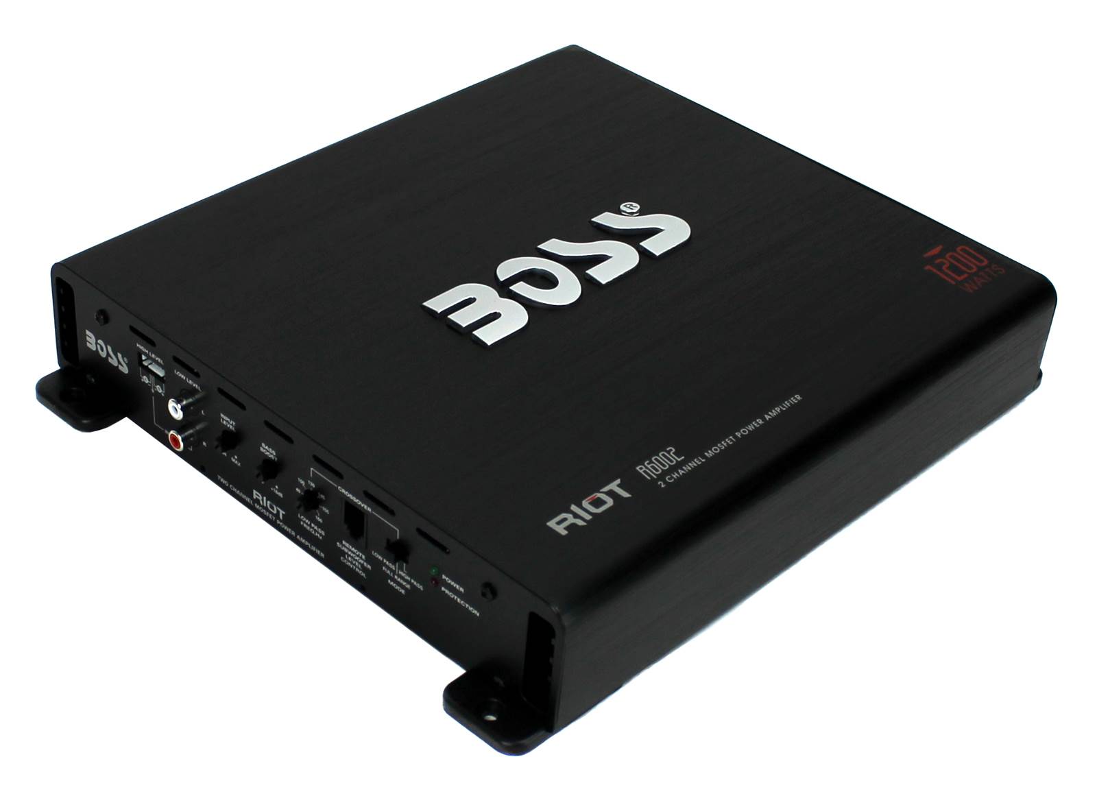 BOSS R6002 1200W 2-Channel MOSFET Power Car Audio Amplifier & Remote (2 Pack)