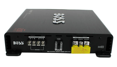 BOSS R6002 1200W 2-Channel MOSFET Power Car Audio Amplifier & Remote (3 Pack)