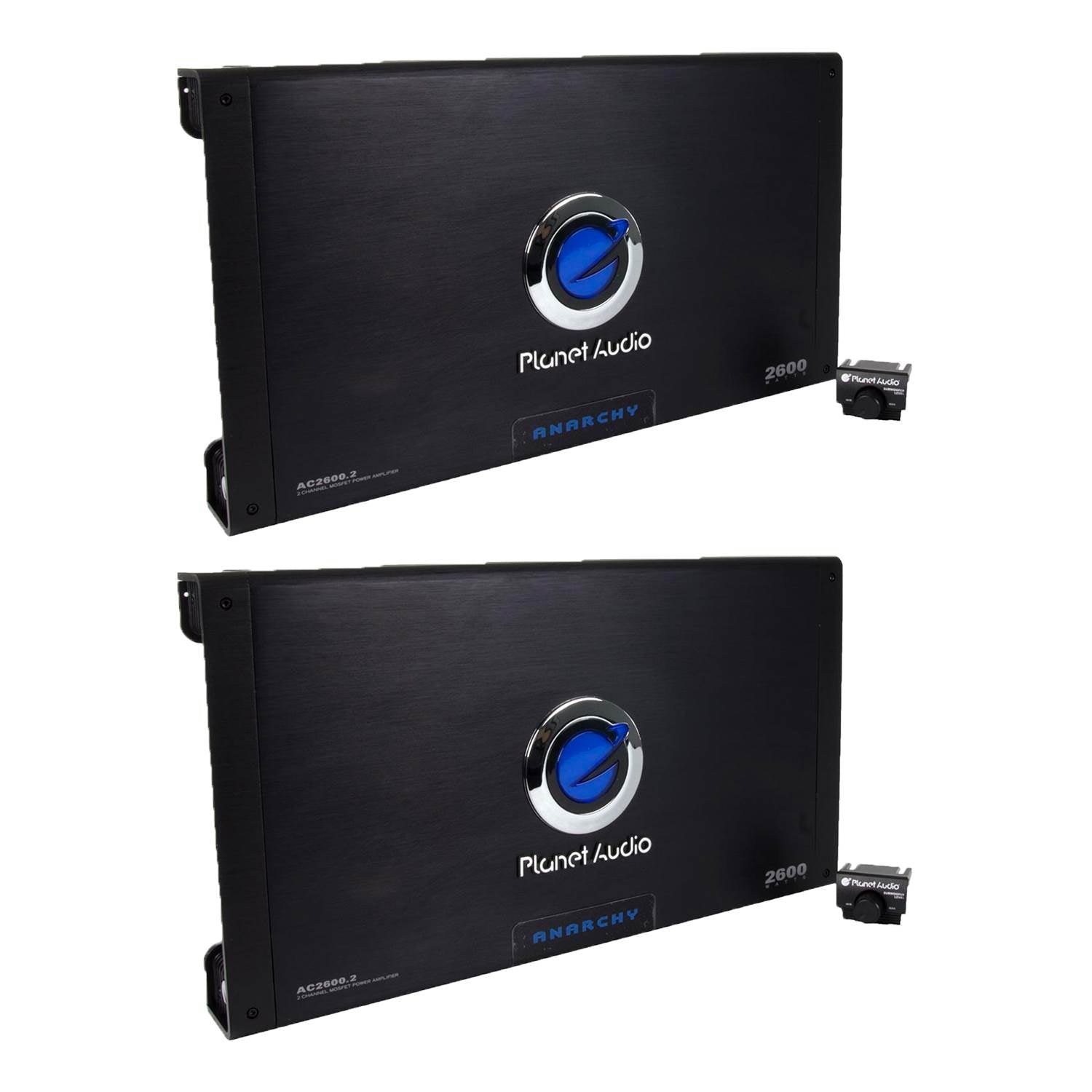 PLANET AUDIO 2600W 2-Channel Car Amplifier Amp AC26002 + Remote (2 Pack)