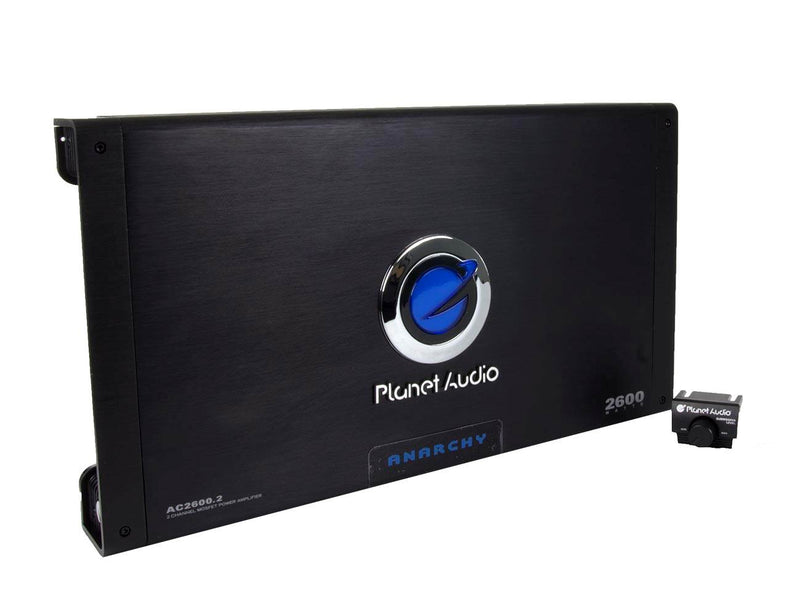 PLANET AUDIO 2600W 2-Channel Car Amplifier Amp AC26002 + Remote (2 Pack)