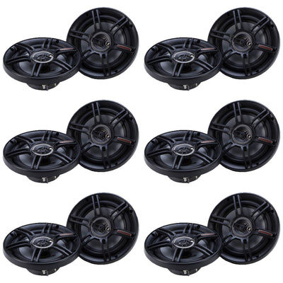Crunch CS-653 300 Watts 6.5-Inch 3-Way 4 Ohms Steel Basket CS Speakers (12 Pack) - VMInnovations