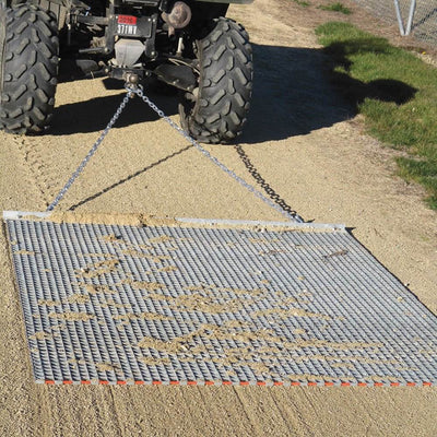 Yard Tuff 5 x 4.5' Steel Durable Chain Field Lawn Level ATV Drag Mat (2 Pack)