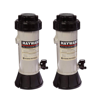 Hayward CL110 Automatic Pool Off-Line Chemical Trichlor Chlorine Feeder (2 Pack)
