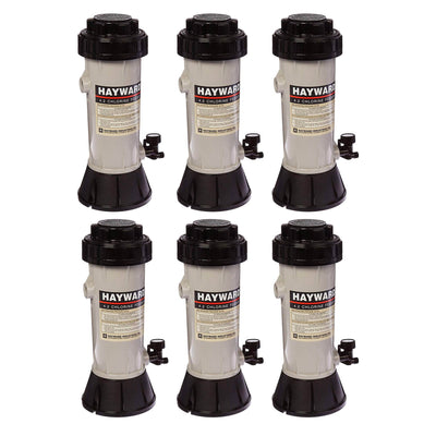 Hayward CL110 Automatic Pool Off-Line Chemical Trichlor Chlorine Feeder (6 Pack)