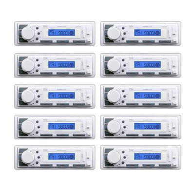Pyle In-Dash Marine iPod/MP3 SD/USB Memory Readers Receiver Player (10 Pack)