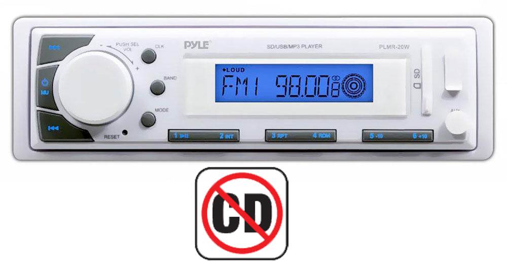 Pyle In-Dash Marine iPod/MP3 SD/USB Memory Readers Receiver Player (10 Pack)